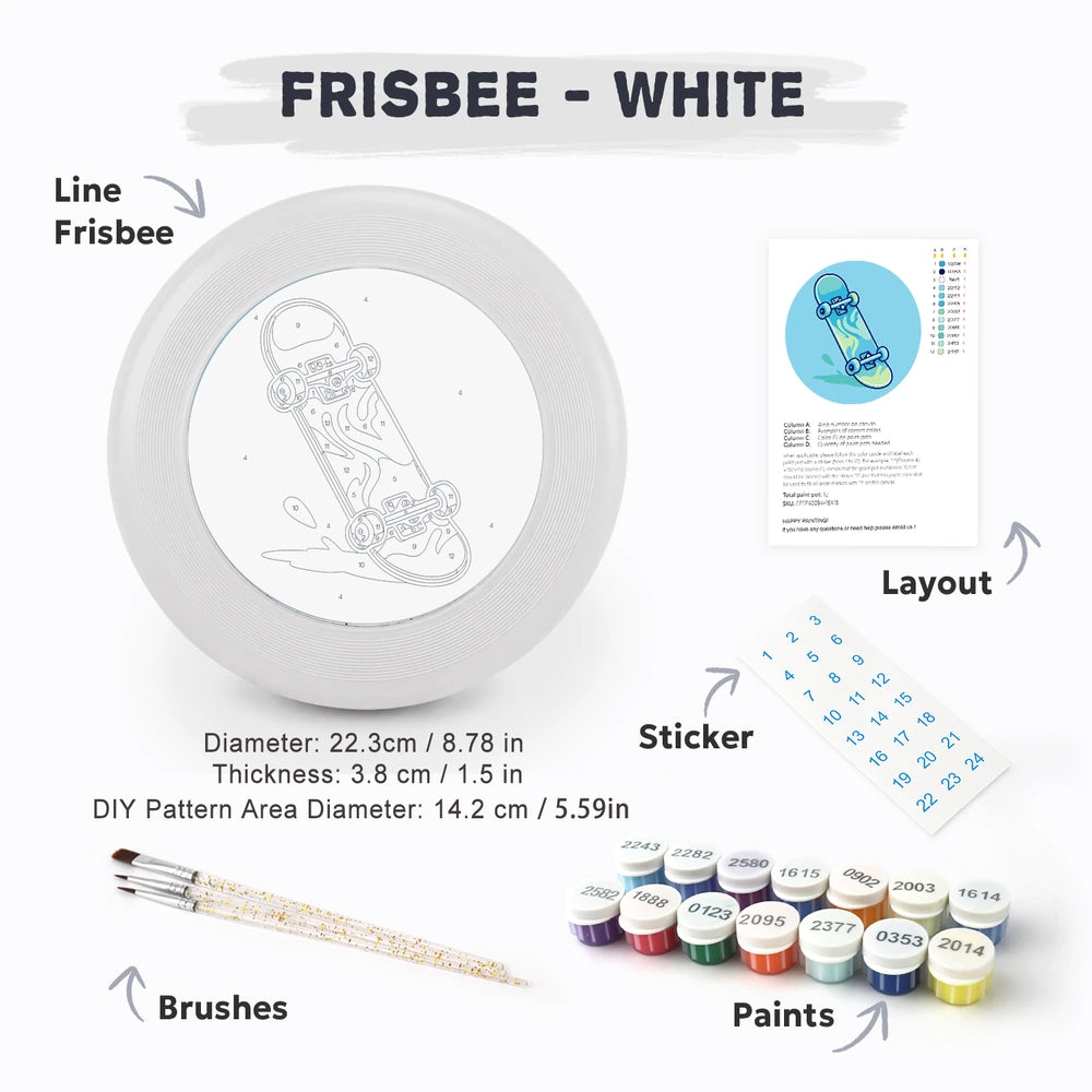 Paint by Numbers - Frisbee | Blue Skateboard