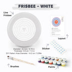 Paint by Numbers - Frisbee | Bullseye Face in Orange