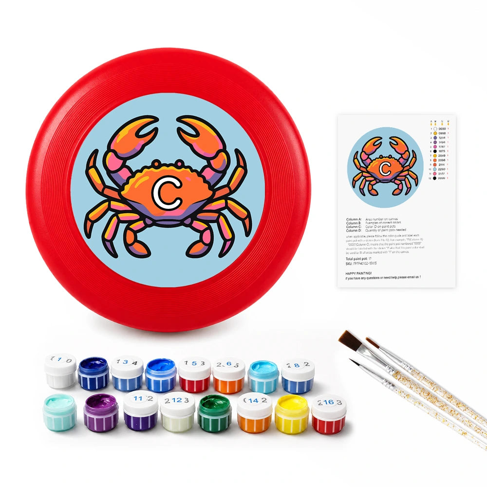 Paint by Numbers - Frisbee | Cancer Crab Sign
