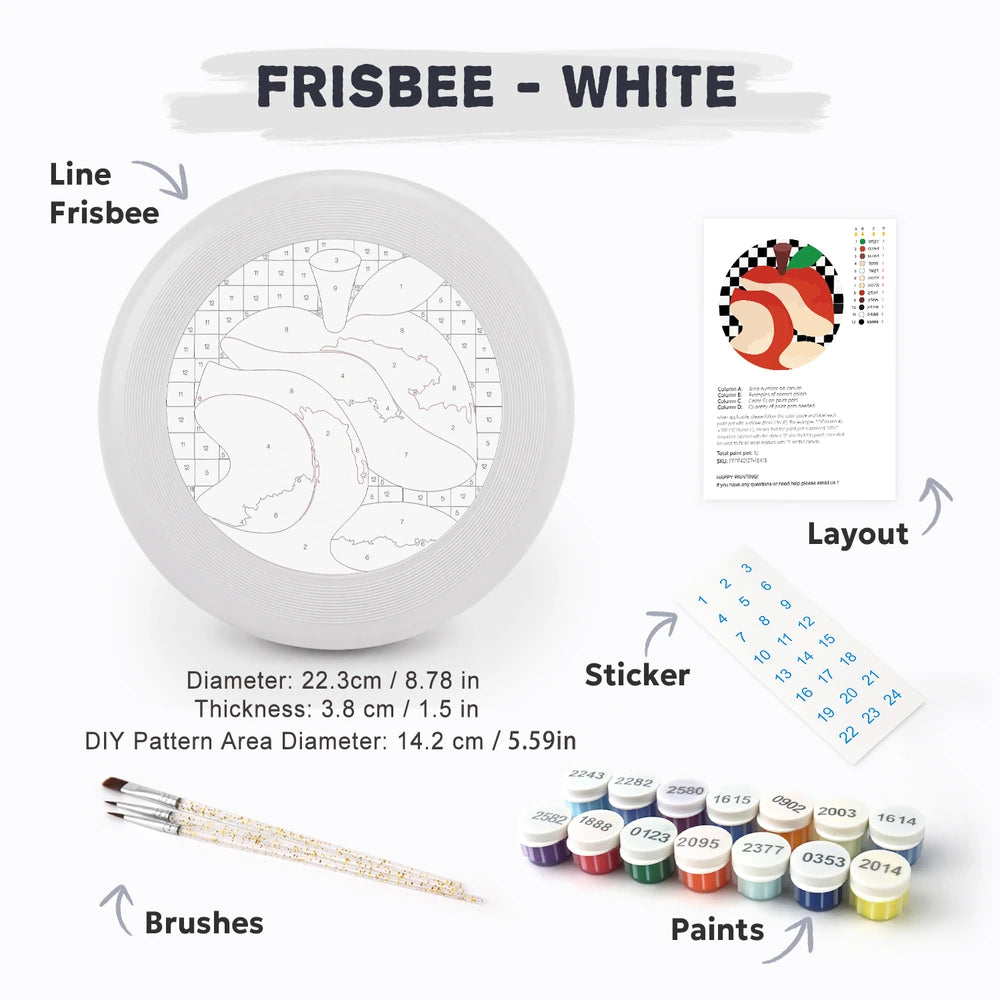
Paint by Numbers - Frisbee | Checkerboard Apple