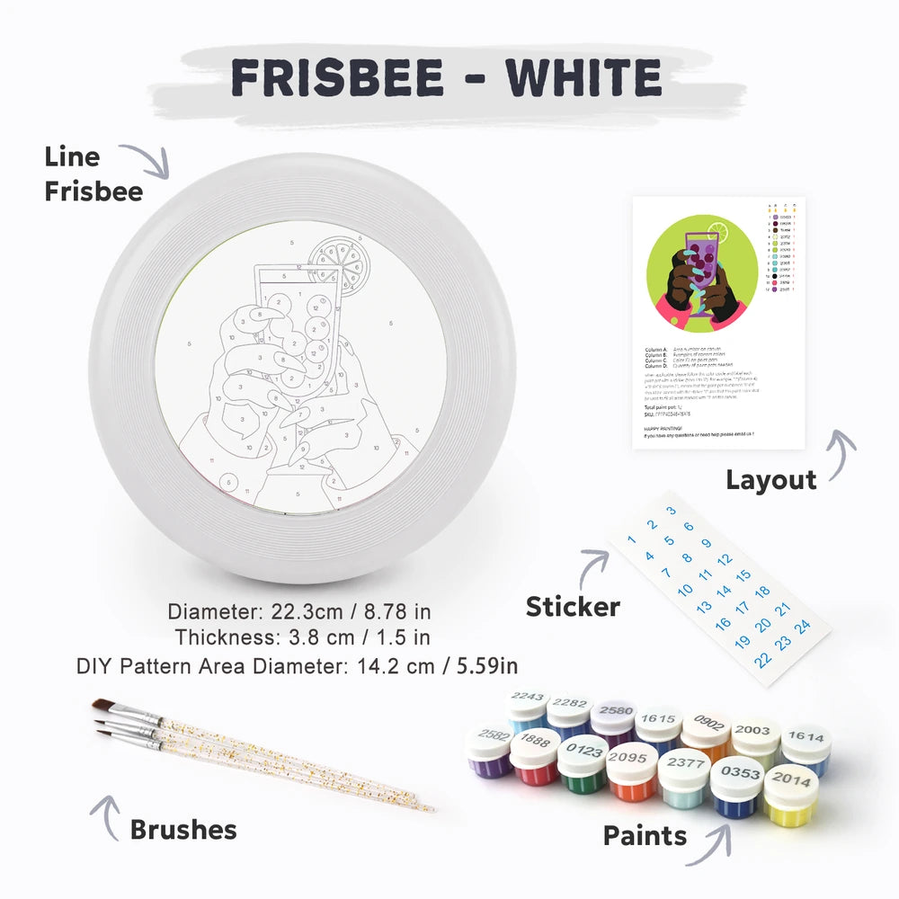
Paint by Numbers - Frisbee | Cocktail in Hand