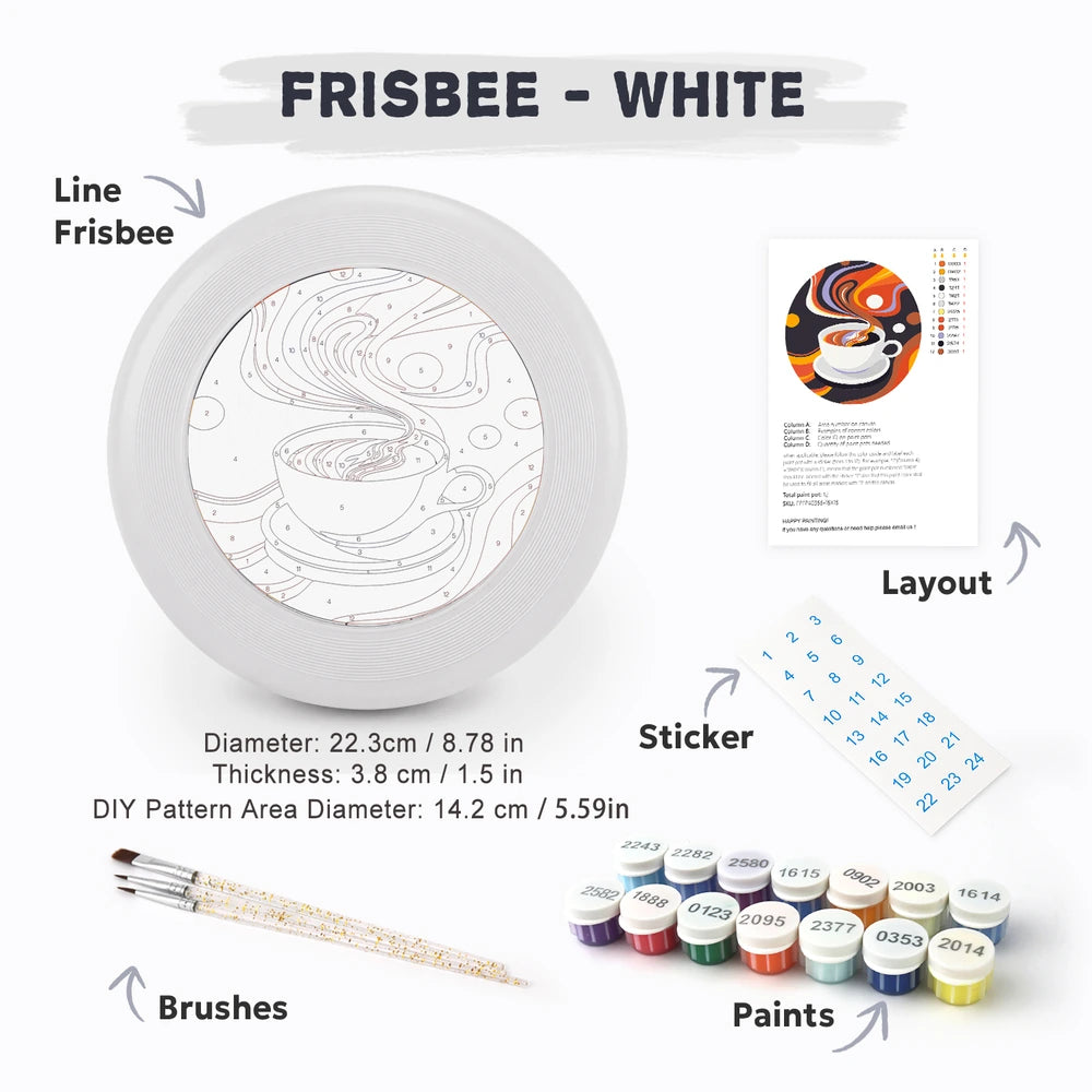 
Paint by Numbers - Frisbee | Coffee Swirl