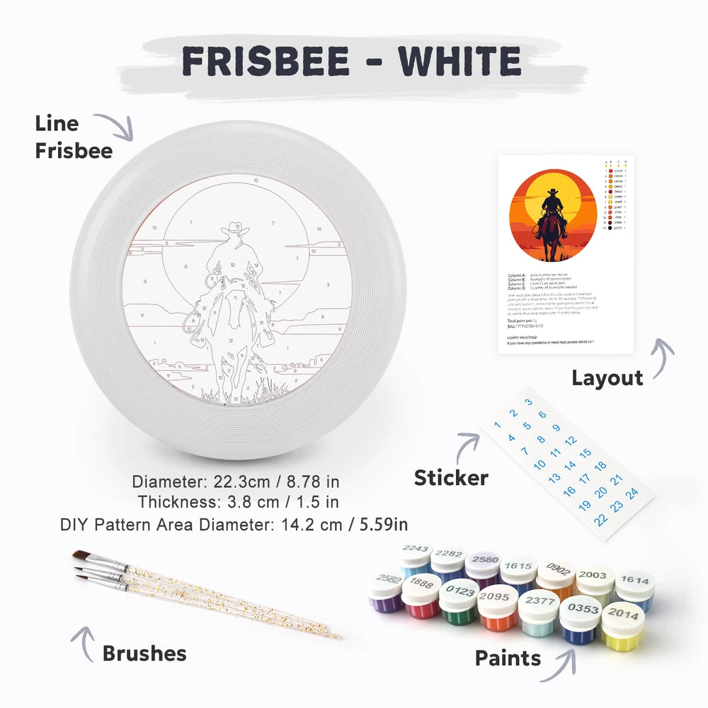 
Paint by Numbers - Frisbee | Cowboy at Sunset