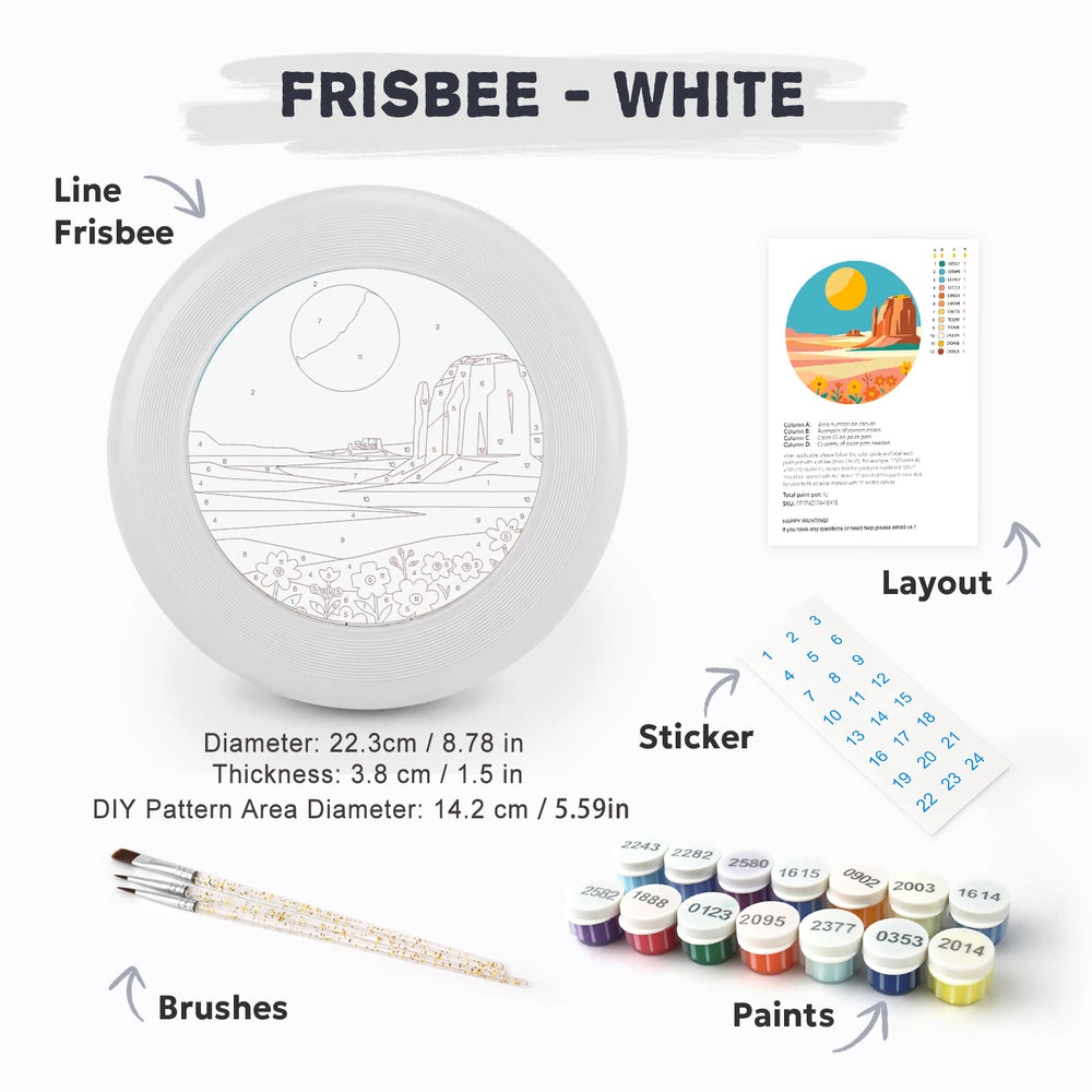 Paint by Numbers - Frisbee | Desert Mesa