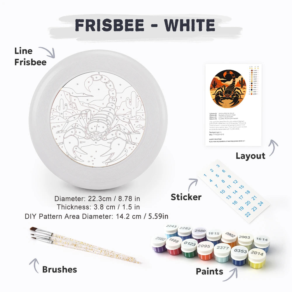 Paint by Numbers - Frisbee | Desert Scorpion
