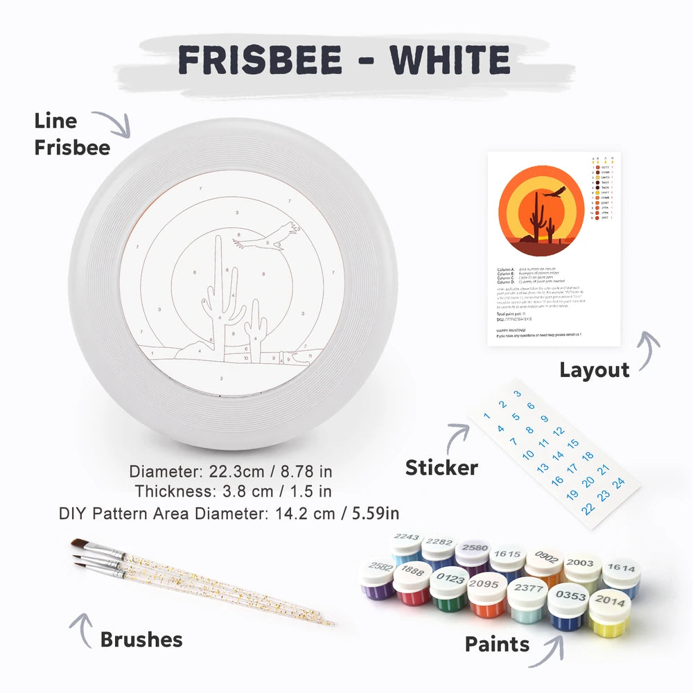 Paint by Numbers - Frisbee | Desert Sunset