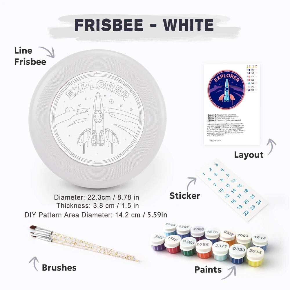 Paint by Numbers - Frisbee | Explorer Rocket Badge
