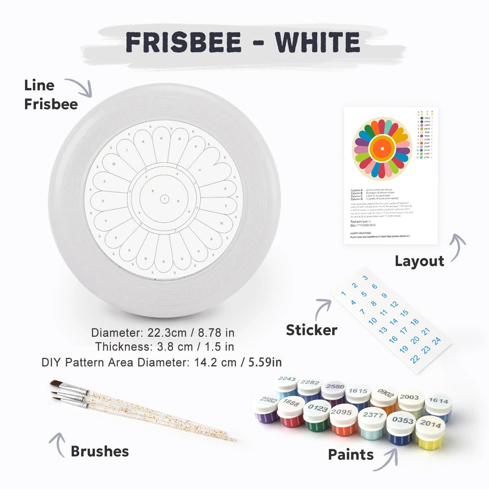 
Paint by Numbers - Frisbee | Flower Wheel