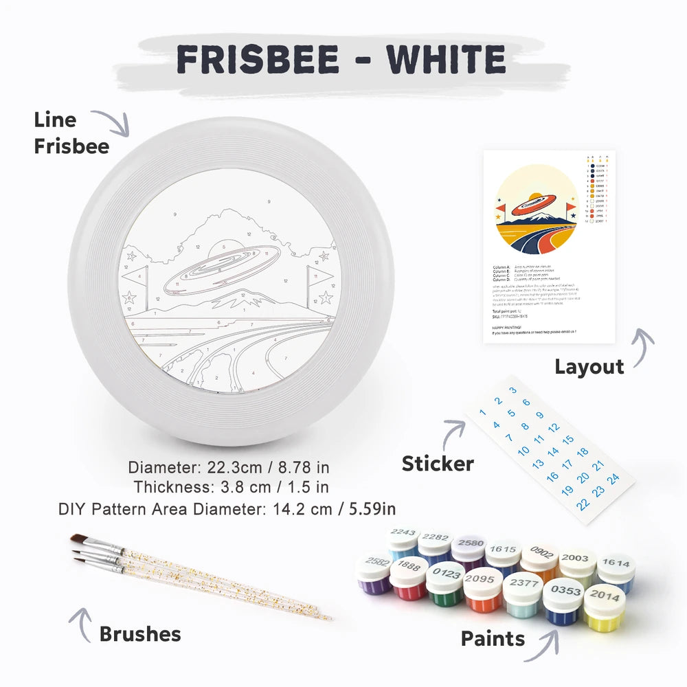 Paint by Numbers - Frisbee | Flying Disc over the Ramp
