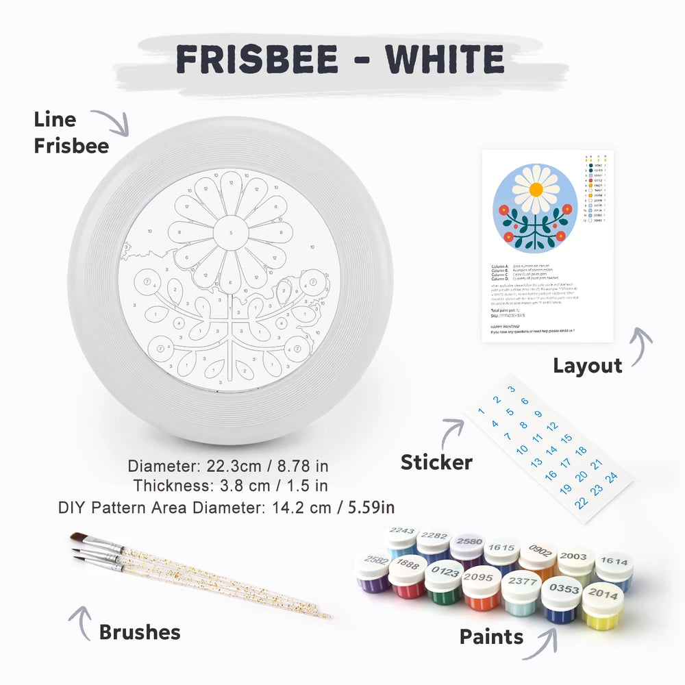 
Paint by Numbers - Frisbee | Folk Daisy