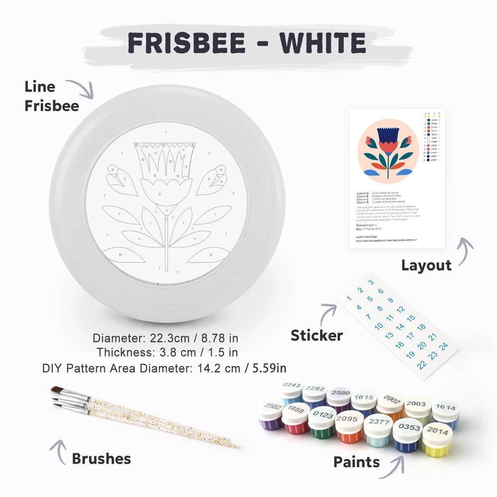 Paint by Numbers - Frisbee | Folk Flower