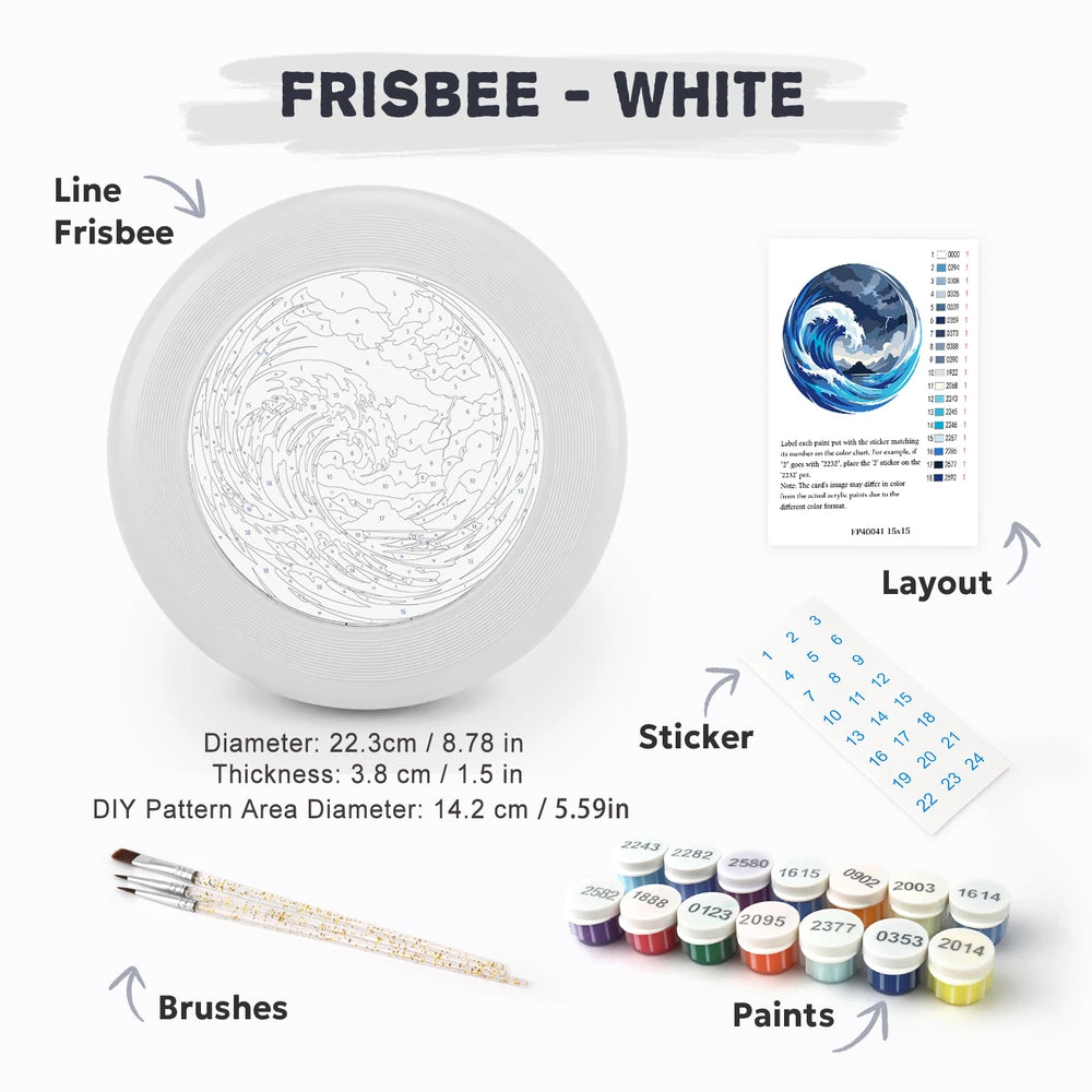 
Paint by Numbers - Frisbee | Great Blue Wave