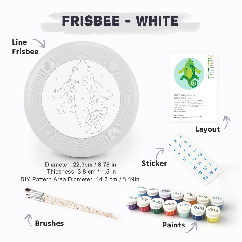 Paint by Numbers - Frisbee | Green Gecko