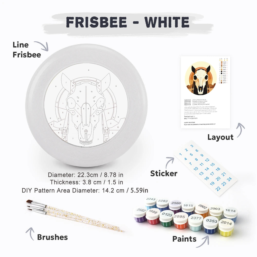 
Paint by Numbers - Frisbee | Horse Skull