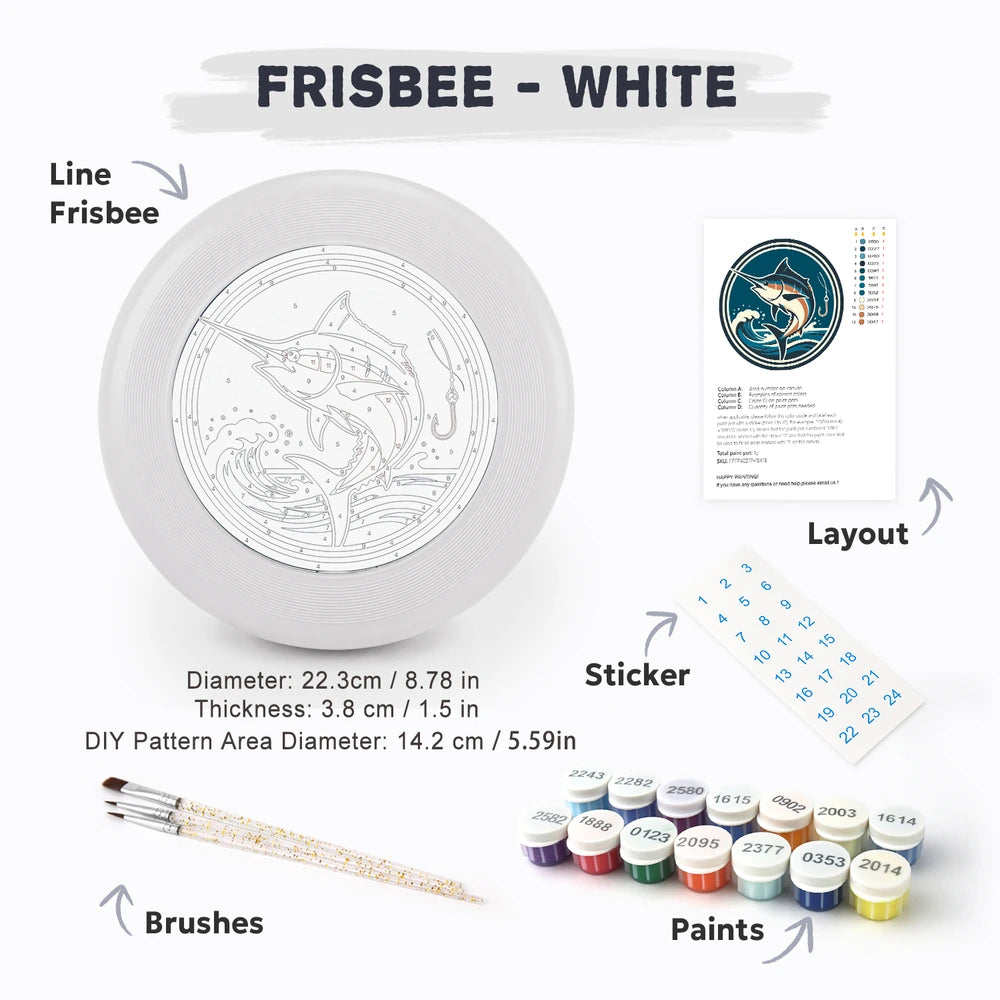 Paint by Numbers - Frisbee | Leaping Marlin