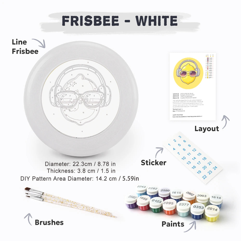 
Paint by Numbers - Frisbee | Lemon with Headphones