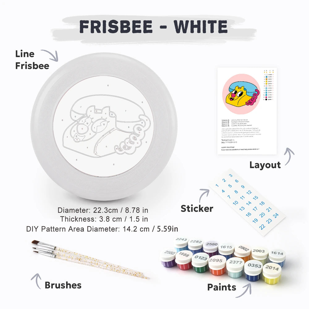 
Paint by Numbers - Frisbee | Leopard Retro Phone