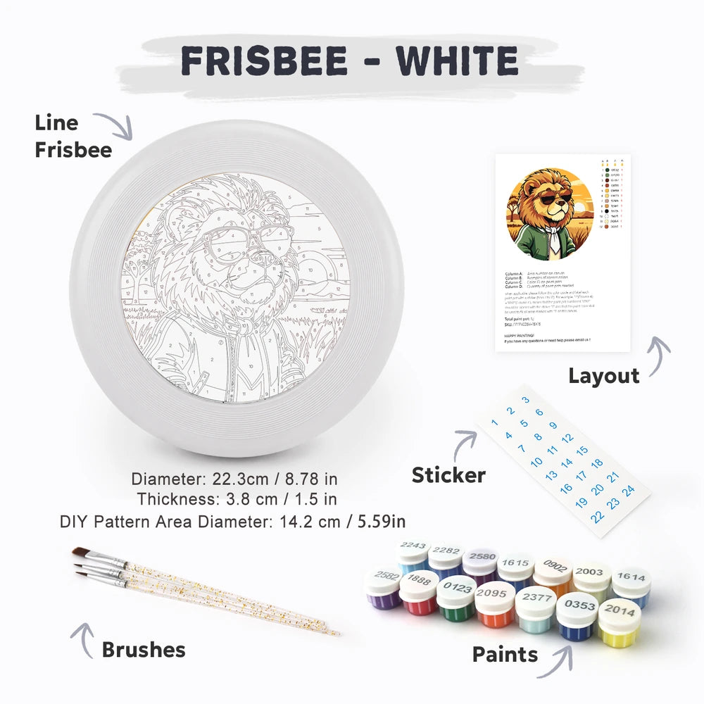 Paint by Numbers - Frisbee | Lion in a Jacket