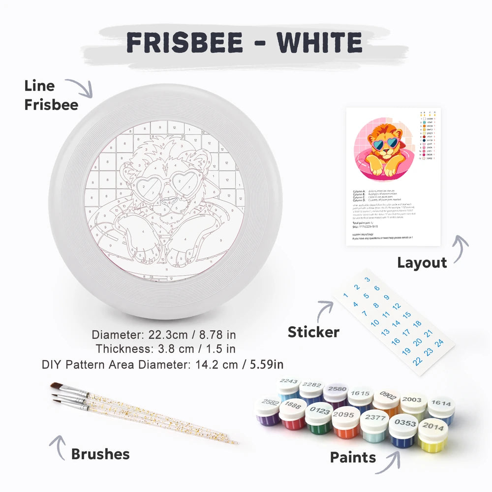 Paint by Numbers - Frisbee | Lion in a Pool Ring