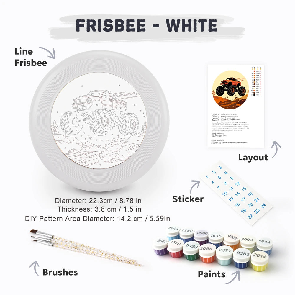 
Paint by Numbers - Frisbee | Monster Truck