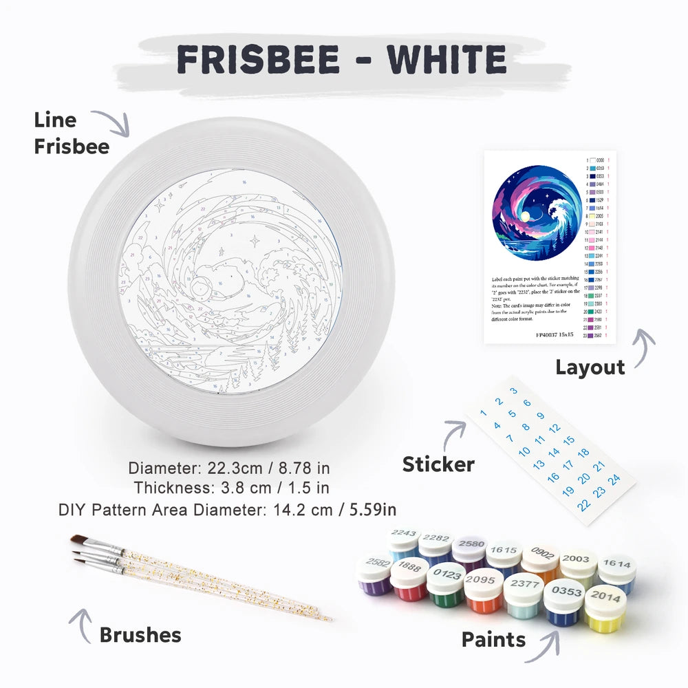 Paint by Numbers - Frisbee | Moonlit Wave