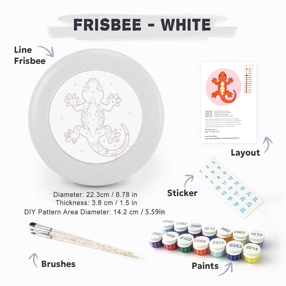 Paint by Numbers - Frisbee | Orange Lizard