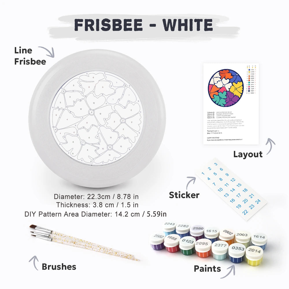 Paint by Numbers - Frisbee | Petal Collage