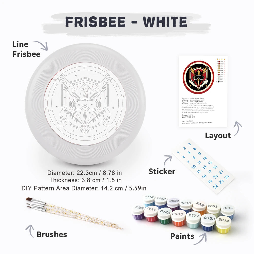 Paint by Numbers - Frisbee | Pilot Badge