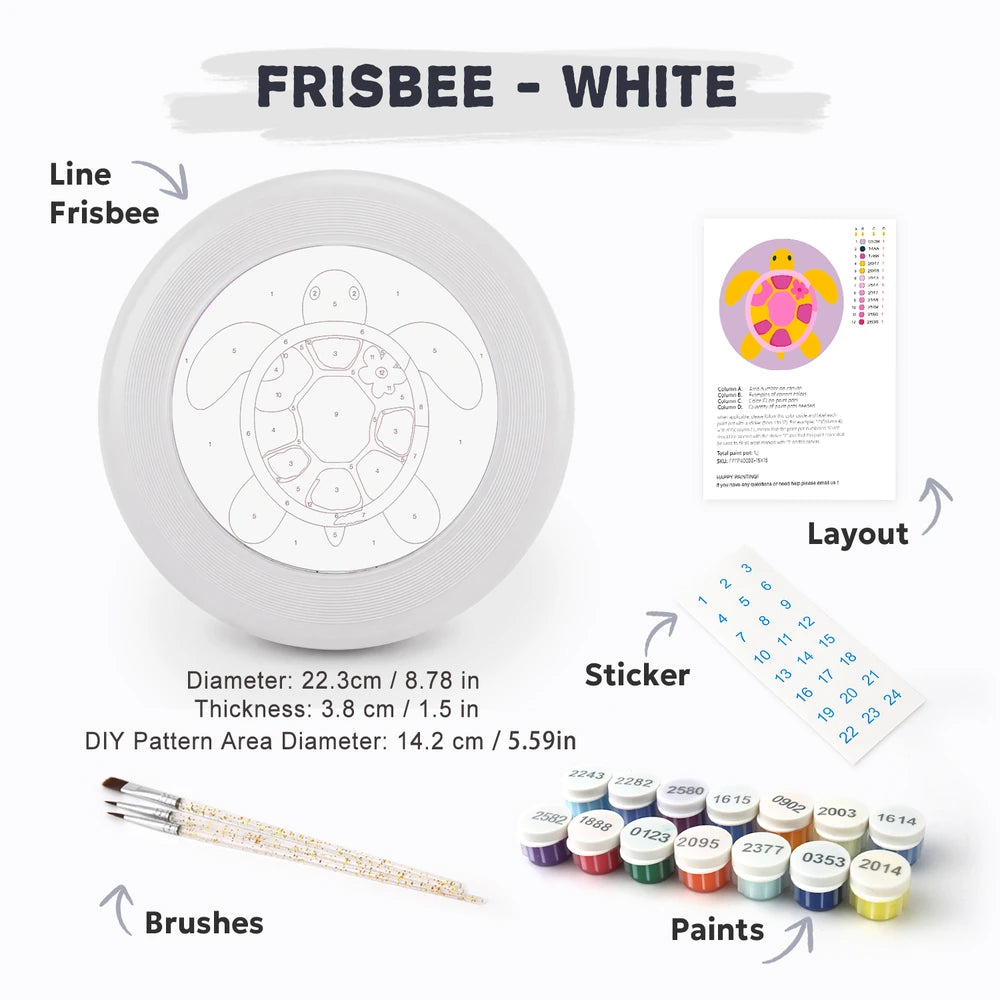 
Paint by Numbers - Frisbee | Pink Turtle
