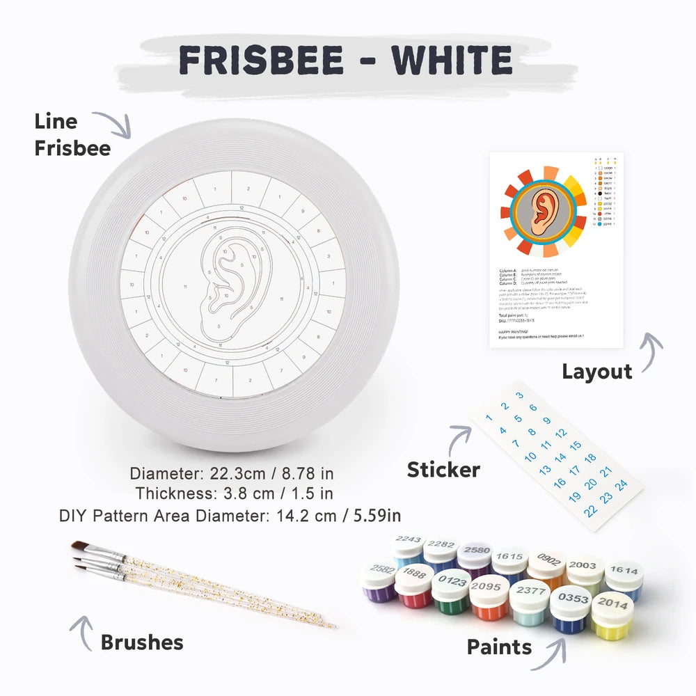 Paint by Numbers - Frisbee | Pop Art Ear