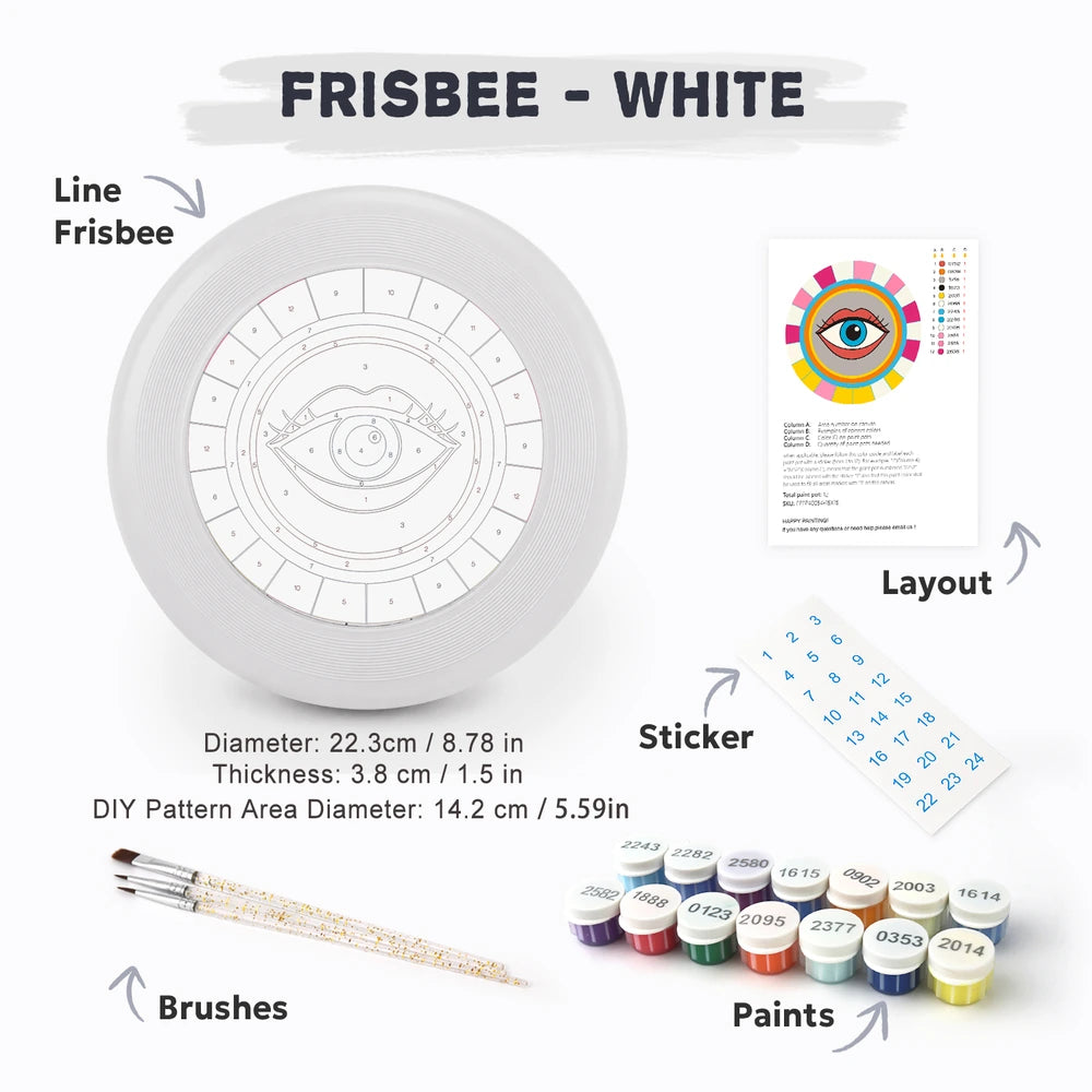 Paint by Numbers - Frisbee | Pop Art Eye