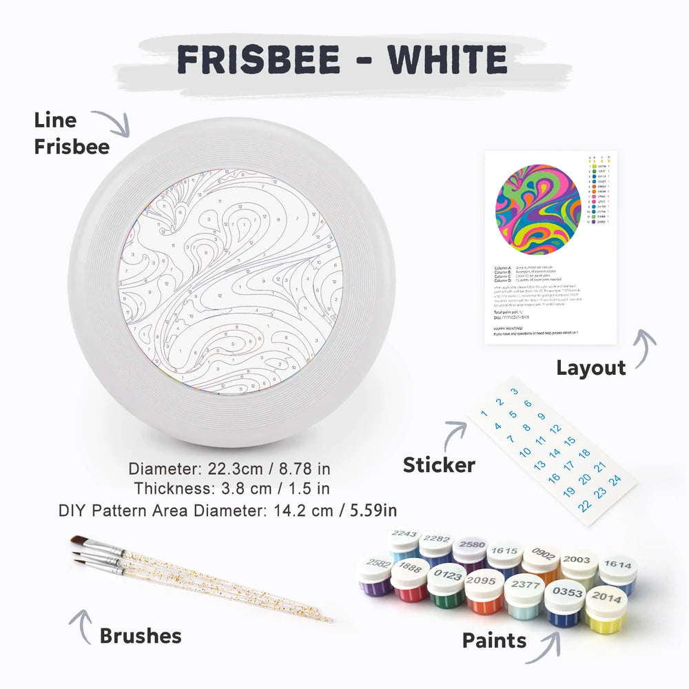 Paint by Numbers - Frisbee | Psychedelic Swirl