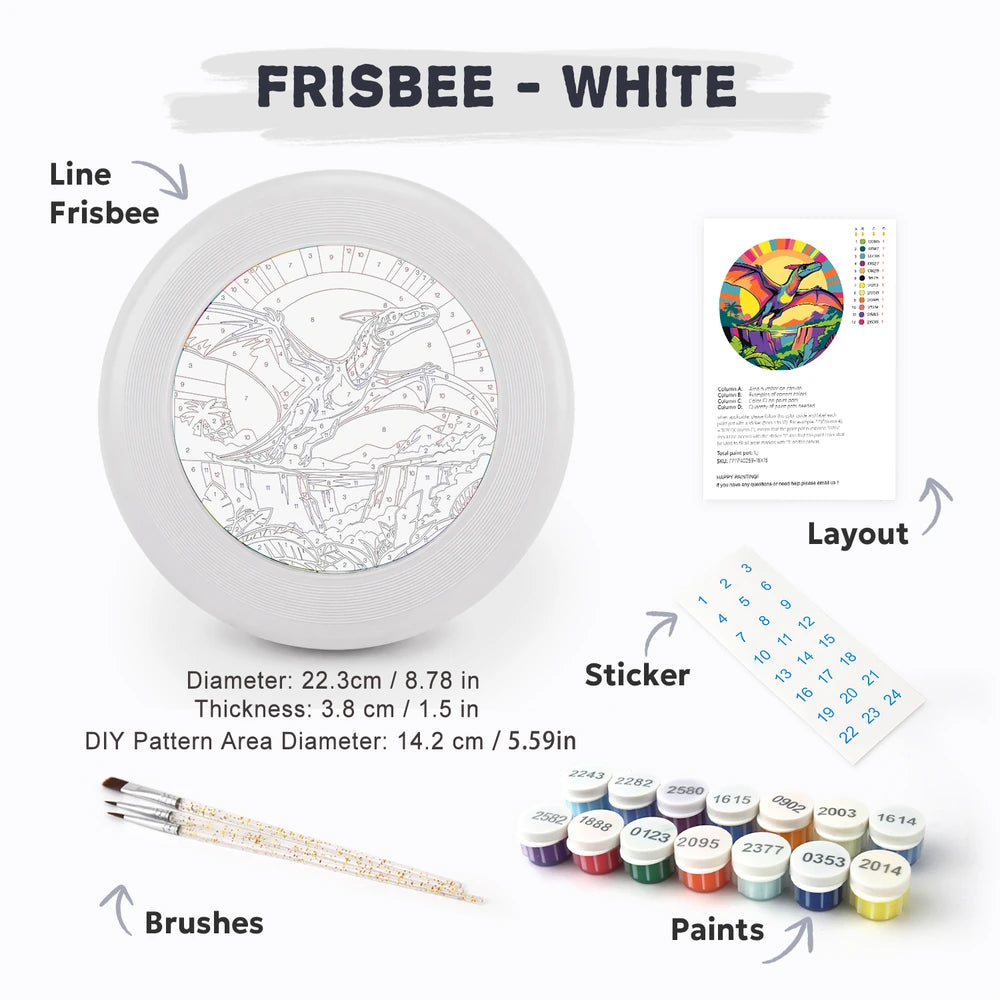 Paint by Numbers - Frisbee | Pterodactyl in the Jungle