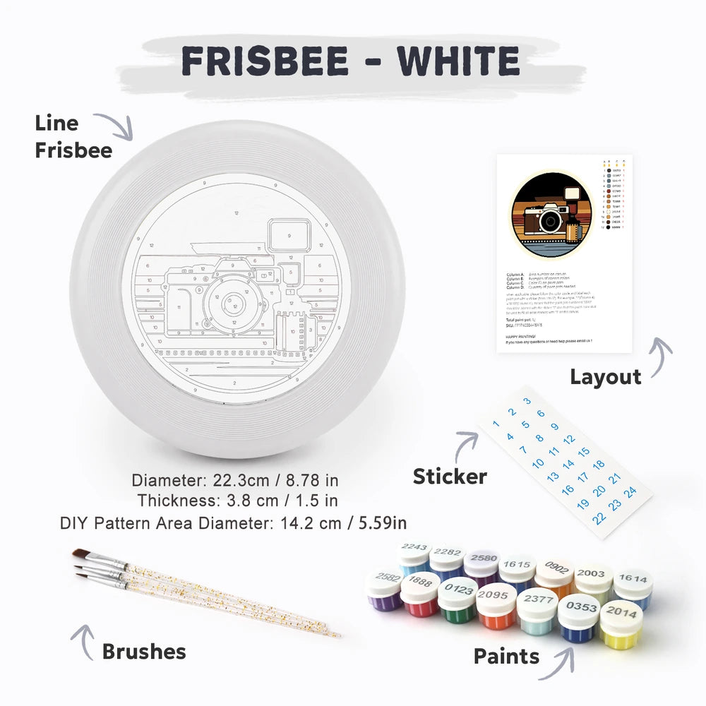
Paint by Numbers - Frisbee | Retro Camera and Film