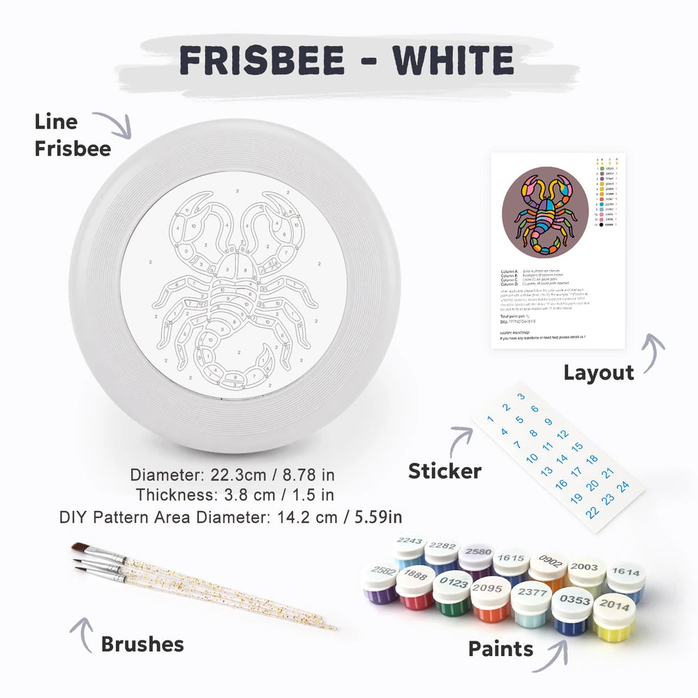 Paint by Numbers - Frisbee | Scorpio Sign