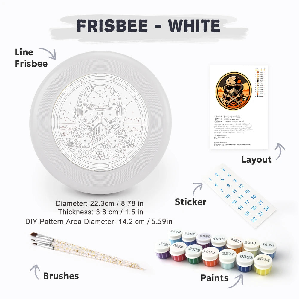 Paint by Numbers - Frisbee | Skull Pilot Crest