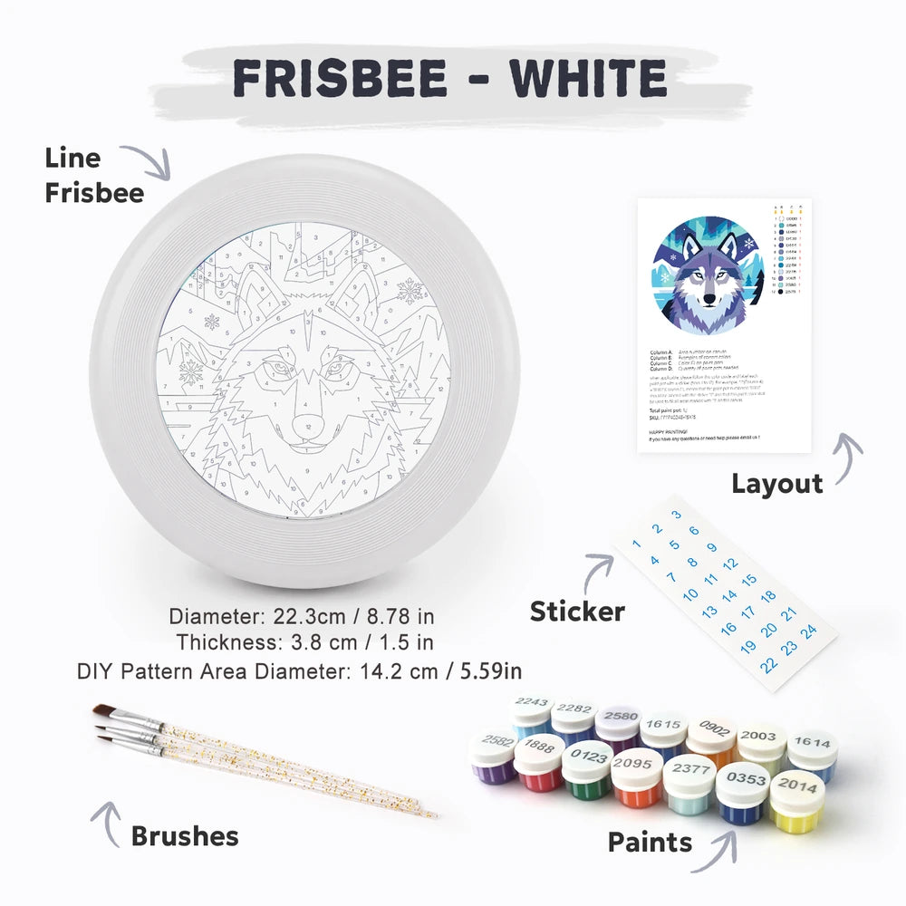 Paint by Numbers - Frisbee | Snow Wolf