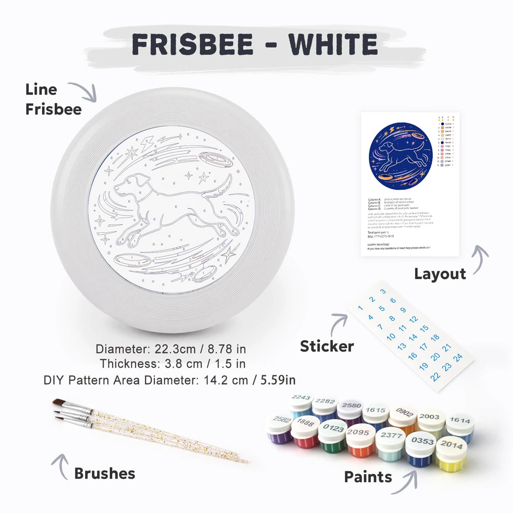 
Paint by Numbers - Frisbee | Space Dog Constellation