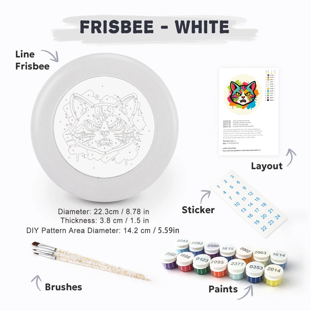 
Paint by Numbers - Frisbee | Splash Art Cat