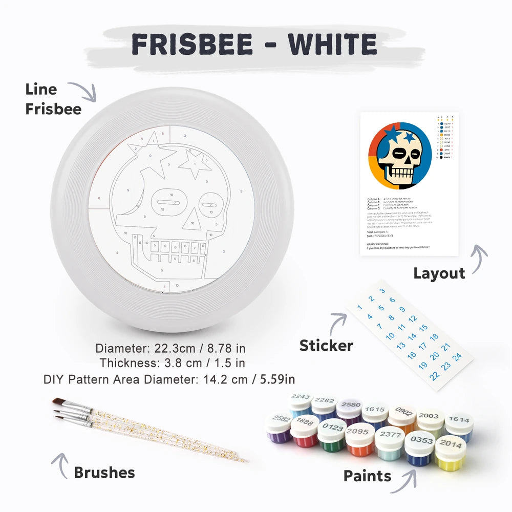 Paint by Numbers - Frisbee | Star Skull