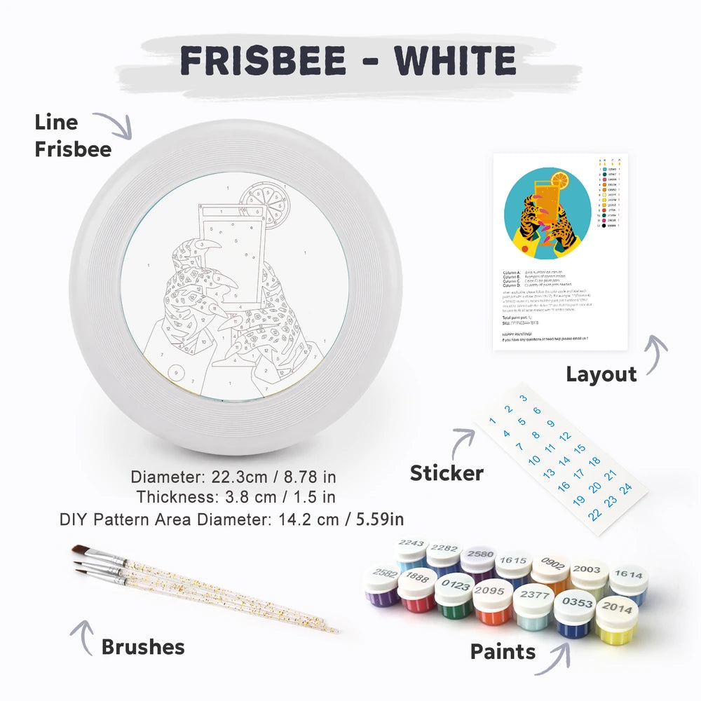 
Paint by Numbers - Frisbee | Tiger with a Cocktail