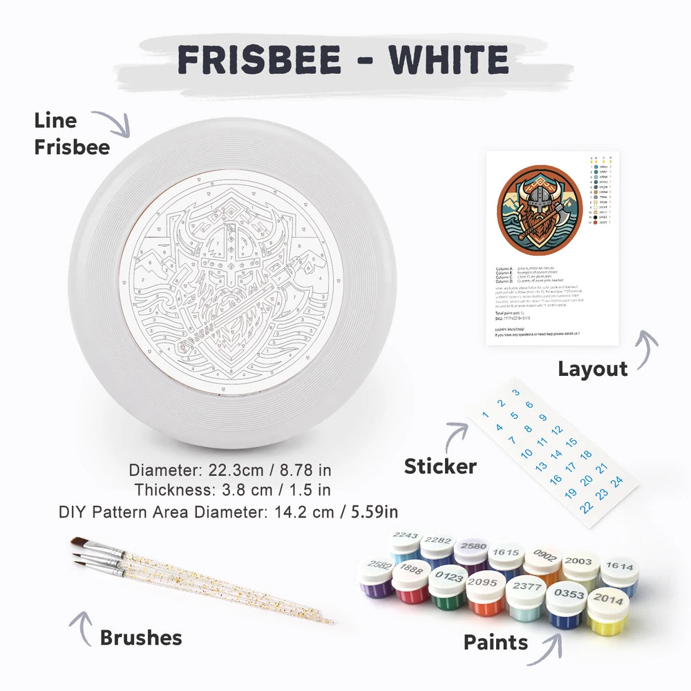 Paint by Numbers - Frisbee | Viking Warrior