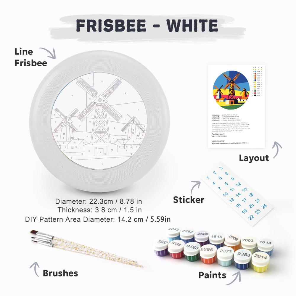 Paint by Numbers - Frisbee | Village Windmills
