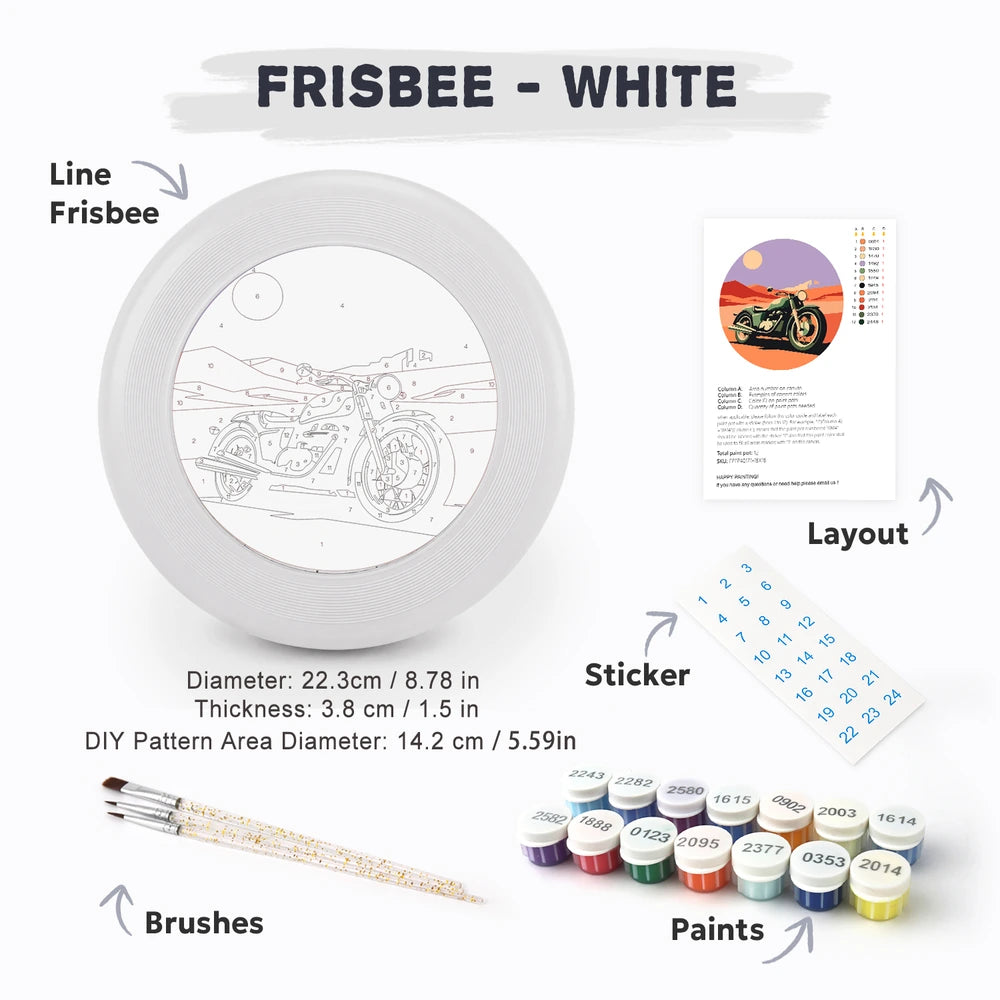
Paint by Numbers - Frisbee | Vintage Motorcycle