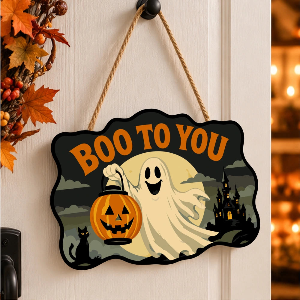 Paint by Numbers - Wooden Door Hanger | Boo to You