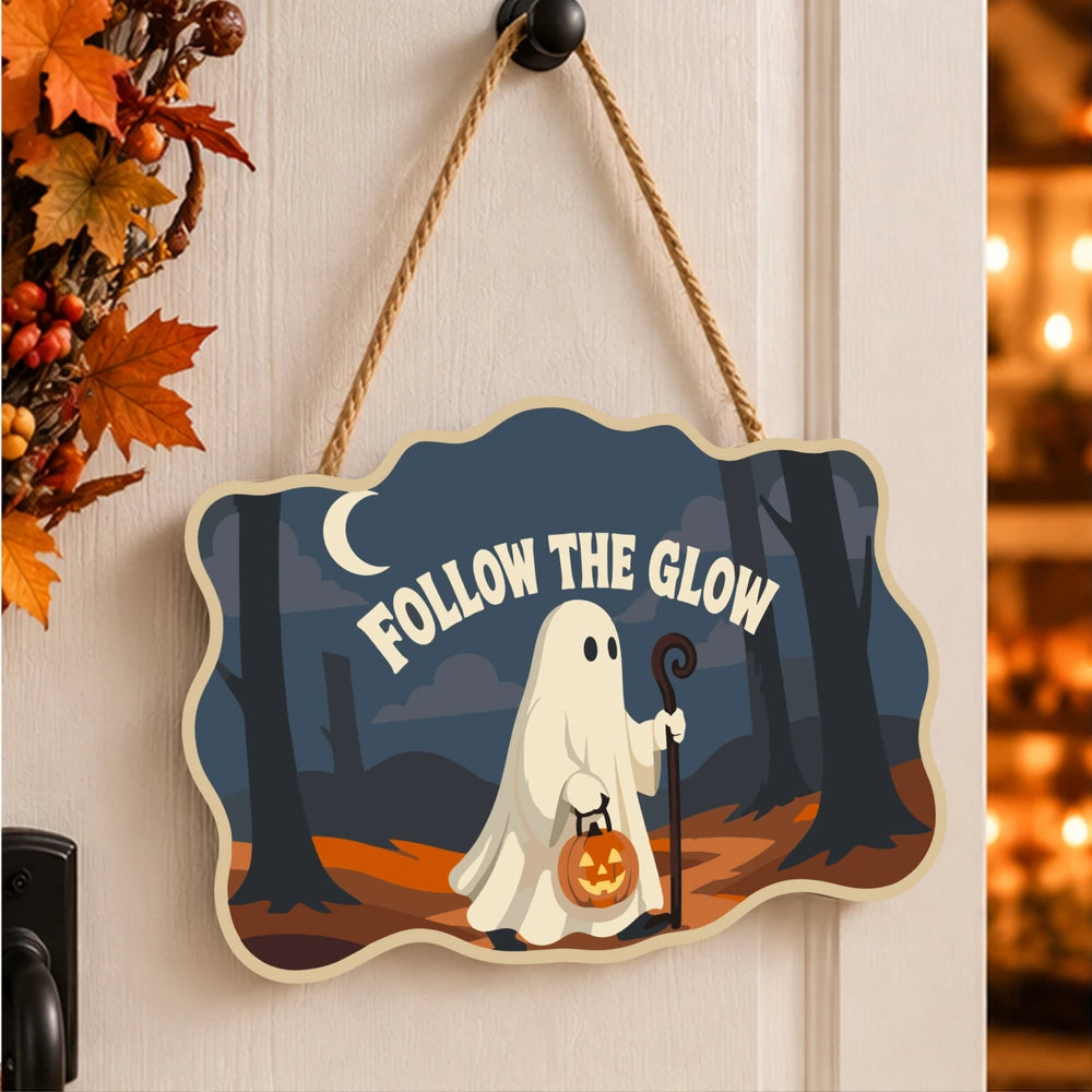 Paint by Numbers - Wooden Door Hanger | Follow the Glow