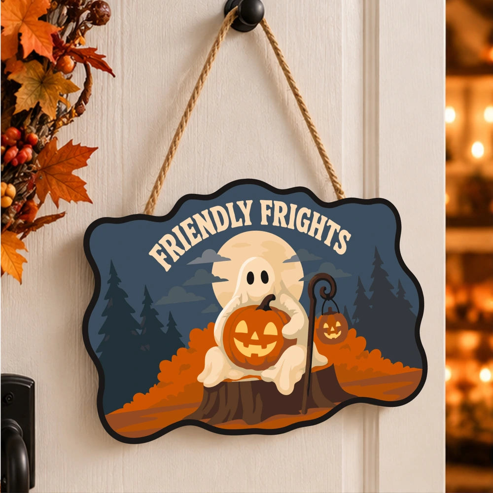 
Paint by Numbers - Wooden Door Hanger | Friendly Frights