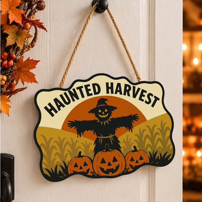 Paint by Numbers - Wooden Door Hanger | Haunted Harvest