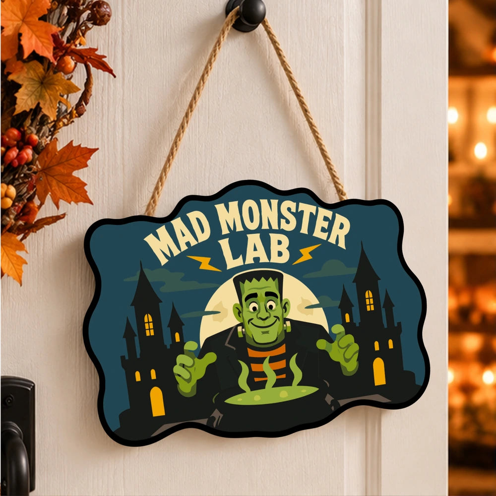 Paint by Numbers - Wooden Door Hanger | Mad Monster Lab