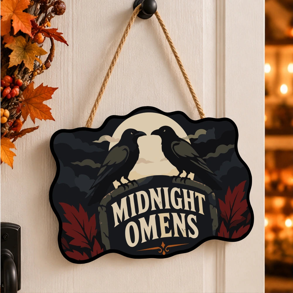 Paint by Numbers - Wooden Door Hanger | Midnight Omens